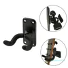 Wholesale-2PCS Sliding Plate Wall-mount Stand Rack Load-bearing Shelf Hanger with Iron Hooks for Skateboard Guitar Storage