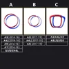 Steering Wheel Circle Decoration Cover Trim Sticker Car Styling For Audi A3 A4 Q3 Q5 A5 A6 A1 Automotive Interior Accessories