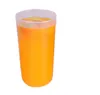 Niestandardowy drukowany kubek Wyczyść jednorazowy plastikowy plastikowy PP U Kształt Sok Cup Bubble Milk Cup Tea Kubek z kilkoma typem pokrywy do wyboru