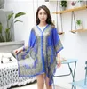 Szal przeciwsłoneczny Jedzie Beach Okładki Paisley Sarong Szaliki Druku Bikini Cover UPS Kobiety Lato Poncho Moda Wrap Sexy Pashmina Cape B5893