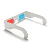 Hot Sale Universal Folded 3D Glasses Anaglyph Red / Blue Paper Cyan Movie 3D Virtual Video Dimensional Gratis frakt