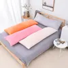 Super Soft Velvet Long Body Pillow Case Solid Bedding Pillow Case Decorative Body Cover For Home el8142521