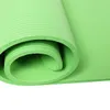 10 mm de espessura NBR antiderrapante Ioga Mat esteira / aptidão com o saco de embalagem 183x61x1 (CM) verde