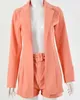 Sexy 2 Stuk Blazers Set Casual Dameskleding Office Lady Coat en Shorts Suite Outfits Cardigans V-hals Blazer