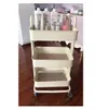 Floor rack iron kitchen seasoning vegetable Bulk Food Storage beauty bookshelf snack toys crevice movable trolley