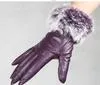 Mode-Handschuhe Pelz Fransed 5 Fingerhauthandschuh Hauthandschuhe Lederhandschuhe 12pairs / los