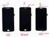 Para Motorola Moto E4 XT1767 Painéis LCD Versão dos EUA Com Sensor de Impressão Digital Peças de Reposição Preto
