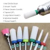 7 Pcs Ceramic Nail Drill Bits Set with Box Milling Cutter Manicure Machine Accessories Electric Nail Files Art Tools