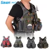 Tactical Vests Fly Fishing Vest,Safety Life Jacket Breathable Polyester Mesh Design Vest for Swimming Sailing Boating Kayak Floating