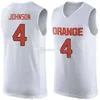 Syracuse Orange College #4 Wesley Johnson Basketball Jerseys #5 Chris McCullough #44 Derrick Coleman Mens Ed Custom