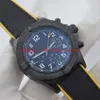 Nowy Reloj de Lujo Mężczyźni Zegarek Japonia Kwarcowy Ruch Chronograph Gumowy Pasek Uhren