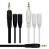 3.5mm audio splitter kabel jack plug mannelijke naar 2 vrouwelijke oortelefoon extension kabels hoofdtelefoon converteren voor Samsung MP3 tablet pc