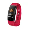 F64 Inteligentny Bransoletka Monitor Tleynu Krwi GPS Wodoodporny Fitness Tracker Smart Watch Call Alarm Sports Wristwatch dla iOS iPhone android