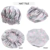 Satin Sleep Bonnet for Parent Kids Day Night Sleep Cap Soft Silky Hair Care Wear Hat Women Head Wrap Hair Accessories