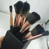 Marca Maquiagem Escova Signature Rose Gold 13 Pcs / Set Brush Set para Face Eye Lip Foundation Sombra Cosméticos com suporte