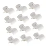 12 stks / partij Plastic Hot Roller Super Clips Haar Currer Claw Clamps voor Dames Wit Zwarte Kleur Haaraccessoires