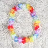 Hawaiian Flower leis Garland Necklace birthday jungle Party event Decor hawaii party decorations Flowers DIY Wreath 200Pcs/lot