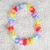 Hawaiian Flower Leis Garland Ketting Verjaardag Jungle Party Event Decor Hawaii Party Decorations Flowers DIY krans 200pcs / lot