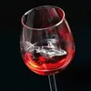 نبيذ النبيذ أزياء المنزل الأصلي القرش الأحمر كأس الزجاج المصنوعة يدويا للحزب المزامير زجاج شرب هدية 300 ملليلتر