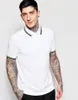 Moda-londres Perry Polo Camisa 2017 Novo Algodão Lazer Manga Curta Verão Fred Polos Moda Masculina Lapela Roupas de Marca Branco 2 L0HD