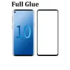 Fullhäftande lim fullt täckt tempererat glas 3D-krökt för Samsung Galaxy S10 S10 Plus S10e i detaljhandelspaket 120pcs / parti