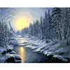 DIY Oil Painting By Numbers Four Seasons Theme 50x40CM/20x16 Inch On Canvas For Home Decoration Kits for Adults