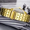 LONGBO Quarzuhr Liebhaber Uhren Damen Herren Paar Analoguhren Leder Armbanduhren Mode Freizeituhren Gold 1 Stück 802711892