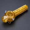 Le plus récent tuyau à main en verre coloré avec de la glycérine liquide à l'intérieur de la pipe à fumer en verre Dab Oil Rigs 211