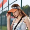 新しい夏のサンバイザーハットキャップスポーツ急速に乾燥した太陽の帽子は女性のためのスポーツ本物の黒い白いビーチハット6400152