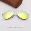 Occhiali da sole alla moda Ray Sunglasses Pilot Sunglases Des Lunettes De Soleil per donna Eyeware con custodia in pelle3602896