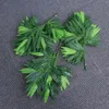 50 PCS أوراق الخيزران الخضراء الاصطناعية مصطنعة نباتات خضراء مزيفة أوراق الخضرة للمنزل الزفاف ديكورس 3518987