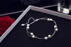 2020 Sommar New Cute Korean Double Pearl Bracelet Mode Kvinnors Wild Beach Smycken Armband Anklet Dubbla syfte