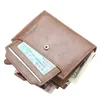 HG New men's short wallet simple fashion business multi-card wallet bag PU driver's license card package