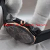 NEW High Quality Octo Gent Watches Rubber Strap Pin buckle Black case rose gold octagon OS Japan Quartz Movement Stopwatch 103075 293f