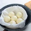 2pcs / bag da cucina panno di cotone filato Steamer antiaderente Dumpling panini Dim Sum Rifornimenti del filtro panno da cucina