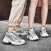 3M Reflective Fashion womens mens running shoes Triple Black White Grey sports trainers designer sneakers Homemade brand Made in China