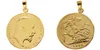 P09COIN PENDANT 1902 Edward VII Sovereign London Mint Luster Superb Gold Plated Fashion JewelryDiameter22mm308T