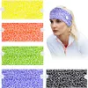 Fascia per capelli con bottoni per infermiere Donna Uomo Yoga Allenamento sportivo Turbante Heawrap per medici e tutti - Proteggi le tue orecchie JK2006XB