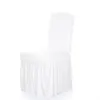 Cadeira casamento tampa saia Banquete Chair Estilo cadeira Protector Slipcover Decor saia plissada Covers Elastic Spandex Cadeiras Covers