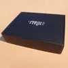 100PCS/lot Custom Black Corrugated boxes with logo mailer box packaging Clothing hair wigs gift