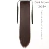 LIVRAISON GRATUITE DHL Cheveux Brésiliens Ponytail Cheveux Humains Ponytails Straight Indian Clip Hair Extensions plus de couleur