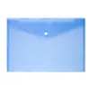 Transparent Button Folders PP Plastic Archival Bag Multi Colors Waterproof File Pocket Filing Storage Student Stationery