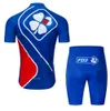 2019 Neues Team Radfahren Kurzärmeles Jersey Shortsets Culotte Anzugsets Sommer Winter -Männer -Fahrrad im Freien Sweatshirt kostenlos 5227296