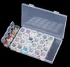 28 slot scatola di stoccaggio di plastica regolabile per la scatola di stoccaggio trasparente per gioielli con diamante orecchino trasparente Organizzatore 231e5833655