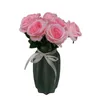 10 Pçs / lote artificial rose flower único ramo real toque subiu seda decoração de casamento acessórios de decoração para casa coroa de flores rosa falso ramo de flor