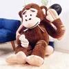 Dorimytrader jumbo djur orangutan plysch leksaker jätte mjuk fylld tecknad monkey docka anime kudde 65inch 165cm barn gåvor dy61664