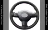 Black Leather DIY Hand-stitched Car Steering Wheel Cover for Toyota Corolla 2004-20063181