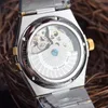 Super 66 montre DE luxe 316 fine steel watchband automatic mechanical movement watches diamond film crystal mirror male 40mm femal288y