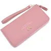 Wallet for Women Leather Slim Clutch Long Designer Trifold Ladies Credit Card Holder Organizer