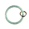 10 colors Silicone Wrist Key Ring Glitter Bracelet Sports Keychain Bracelets Bangle Round Key Rings Large O Keyring Jewelry Wholes1860677